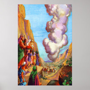 Exodus 13:17-22 God leidt in een Wolkenpijler Poster