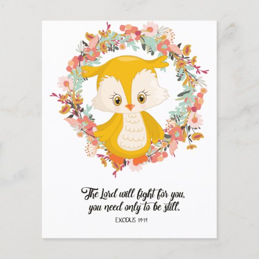 Exodus 14:14, Bijbelverige kaart (Voorkant)