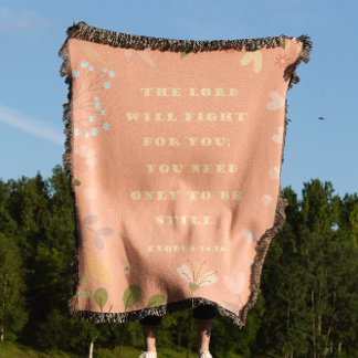 Exodus 14:14 - Christelijke zalm Deken