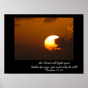 Exodus 14:14 -kunstposter poster