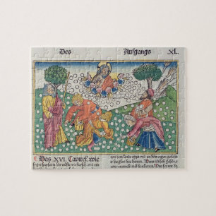 Exodus 16 13-22 God verstrekt kwartels en manna aa Legpuzzel