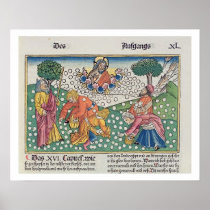 Exodus 16 13-22 God verstrekt kwartels en manna aa Poster