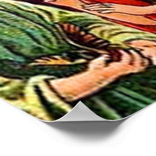 Exodus 16 God stuurt het poster van Quail en Manna (Hoek)