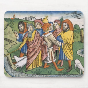 Exodus 17 1-7 Mozes maakt de waterstroom uit de Muismat