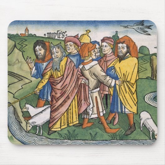 Exodus 17 1-7 Mozes maakt de waterstroom uit de Muismat (Voorkant)