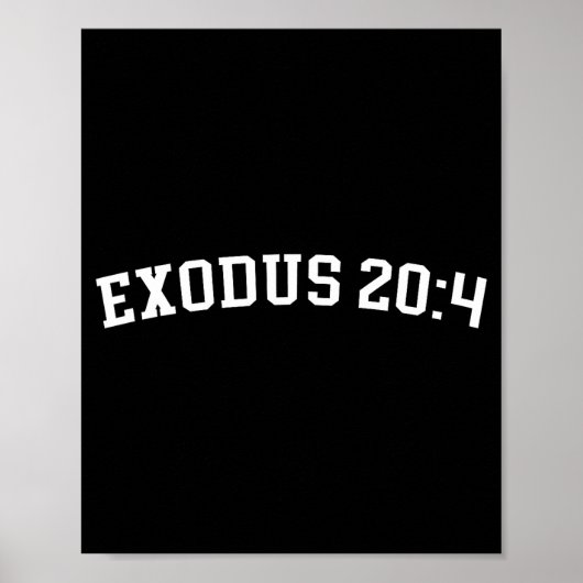 Exodus 20_4  poster (Voorkant)