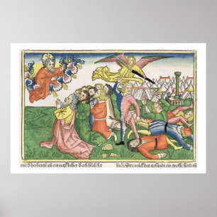 Exodus 32 15-23 Mozes die de steentabletten breken Poster