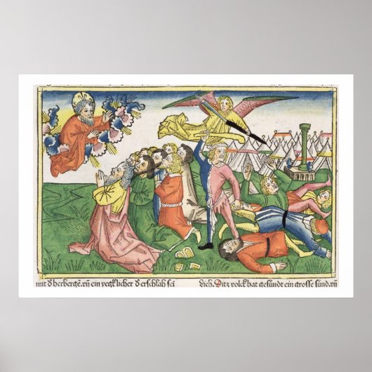 Exodus 32 15-23 Mozes die de steentabletten breken Poster (Voorkant)