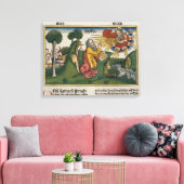 Exodus 34 1-10 Moses ontvangt de tweede tabletten Canvas Afdruk (Insitu (Woonkamer))