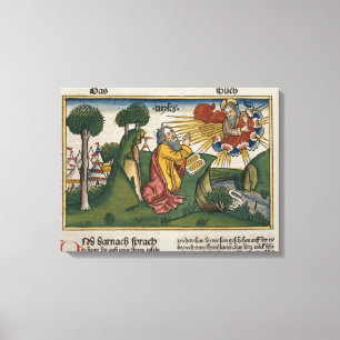 Exodus 34 1-10 Moses ontvangt de tweede tabletten Canvas Afdruk