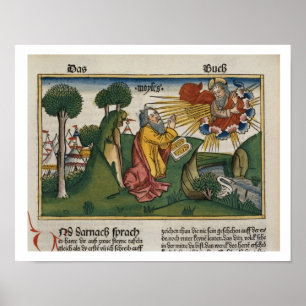 Exodus 34 1-10 Moses ontvangt de tweede tabletten Poster