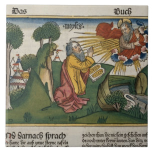 Exodus 34 1-10 Moses ontvangt de tweede tabletten  Tegeltje