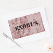 Exodus 6 rechthoekige sticker (Envelop)