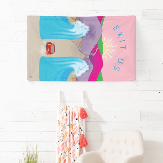 Exodus "Exit Us Cartoon" Spandoek (Insitu)