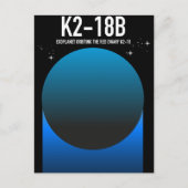exoplaneet K2-18b Feestdagenkaart (Voorkant)