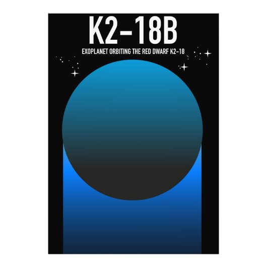 exoplaneet K2-18b Foto Afdruk (Voorkant)