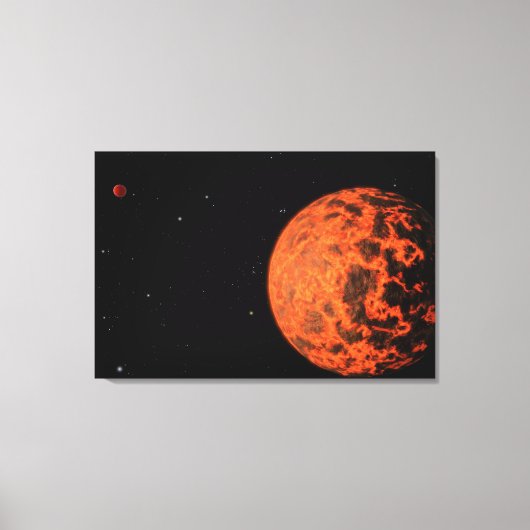 Exoplaneet UCF-1.01 draait om een ster genaamd GJ  Canvas Afdruk (Voorkant)