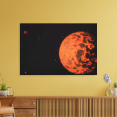 Exoplaneet UCF-1.01 draait om een ster genaamd GJ  Canvas Afdruk (Insitu (Woonkamer))