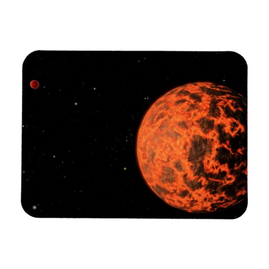 Exoplaneet UCF-1.01 draait om een ster genaamd GJ  Magneet (Horizontaal)