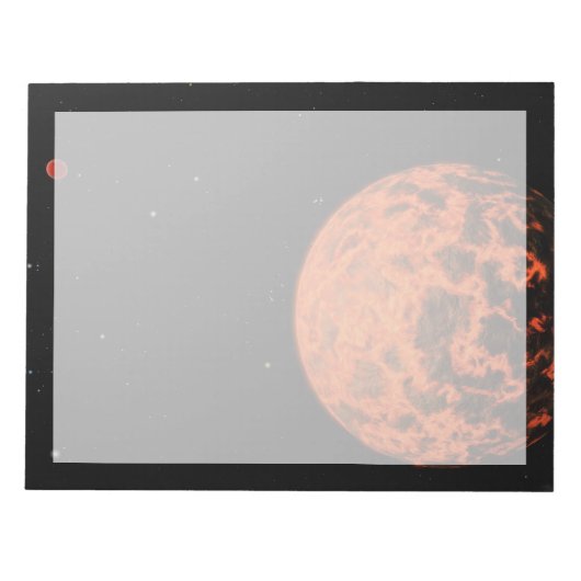 Exoplaneet UCF-1.01 draait om een ster genaamd GJ  Notitieblok (Voorkant)