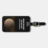 Exoplanet 55 Cancri E en het gesmolten oppervlak Bagagelabel (Voorkant horizontaal)