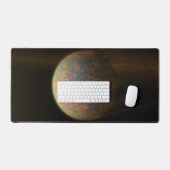 Exoplanet 55 Cancri E en het gesmolten oppervlak Bureaumat (Keyboard & Muis)