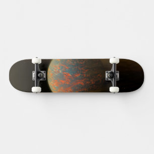 Exoplanet 55 Cancri E en het gesmolten oppervlak Skateboard
