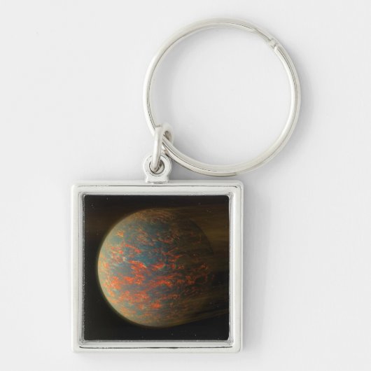 Exoplanet 55 Cancri E en het gesmolten oppervlak Sleutelhanger (Voorkant)