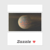Exoplanet 55 Cancri E en het gesmolten oppervlak Sticker (Vel)