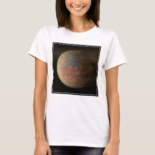 Exoplanet 55 Cancri E en het gesmolten oppervlak T-shirt