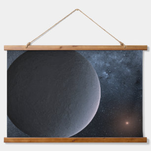 Exoplanet OGLE-2016-BLG-1195lb draait om een klein Hangend Wandkleed