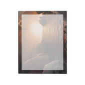 Exoplanet Trappist-1f vanaf zijn ijzige nachtzijde Notitieblok (Gedraaid)