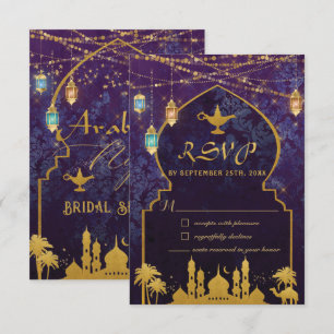 Exotic Arabian Nights Marokkaanse lantaarns RSVP Kaartje
