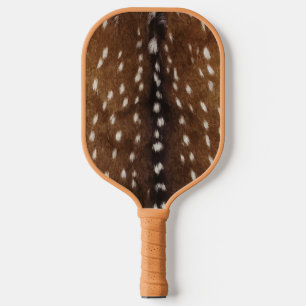 Exotic Axis Deer Hide Print Pickleball Paddle