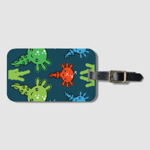 Exotic Axototl Salamander Bagagelabel
