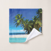 Exotic beach throw pillow (Gant de toilette)