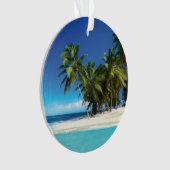 Exotic beach throw pillow (devant)