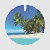 Exotic beach throw pillow (dos)