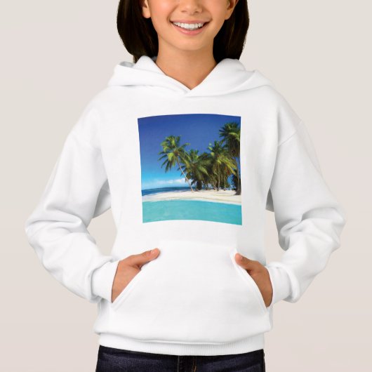 Exotic beach throw pillow (Devant)