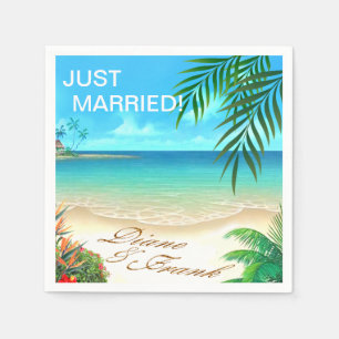 EXOtic Beach VRAAG ME UW NAMEN IN ZAND TE TEKENEN Servetten