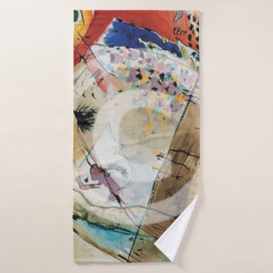 Exotic Birds, 1915, gemaakt door Wassily Kandinsky Badhanddoek