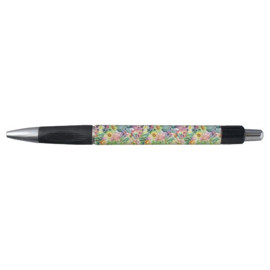 Exotic Blooming Waterverf Cacti Pattern Pen (Voorkant)