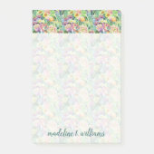 Exotic Blooming Waterverf Cacti Pattern Post-it® Notes (Voorkant)