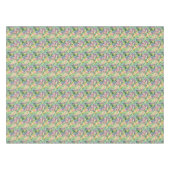 Exotic Blooming Waterverf Cacti Pattern Tafelkleed (Voorkant (Horizontaal))