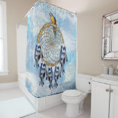 Exotic Blue Dream Catcher Badkamer Douchegordijn (In situ)