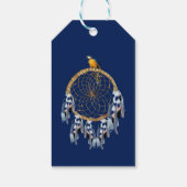 Exotic Blue Dream Catcher Gift Label Cadeaulabel (Achterkant)