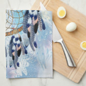 Exotic Blue Dream Catcher Home Decor Theedoek (Quarter Fold)