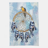Exotic Blue Dream Catcher Home Decor Theedoek (Verticaal)