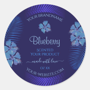 Exotic Blue Product Labels Blauwgroen Hawaiian Flo
