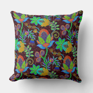 Exotic Colorful Floral Pattern Kussen